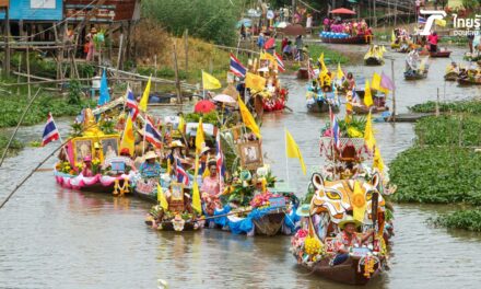 งาน แห่เทียนพรรษาทางน้ำ วัดลาดชะโด พระนครศรีอยุธยา